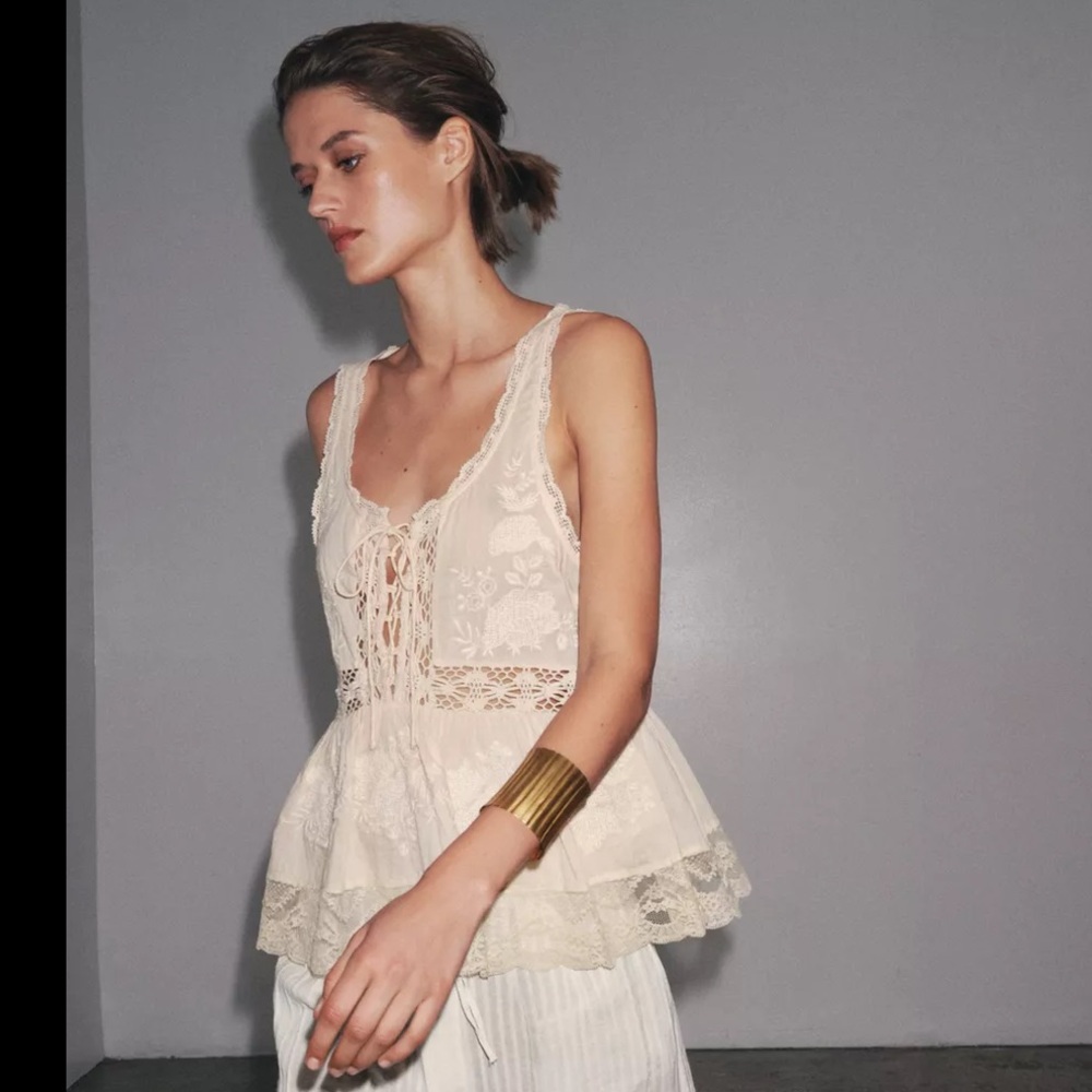 ZW collection embroidery romantic top